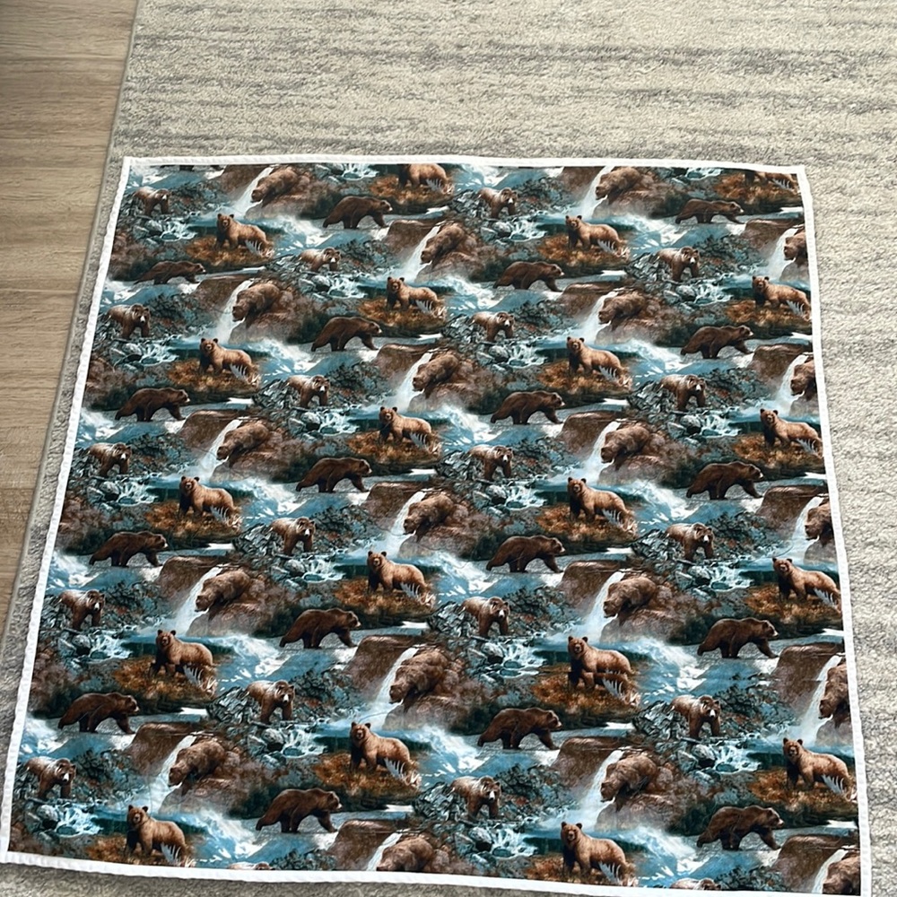 Bear baby blanket
